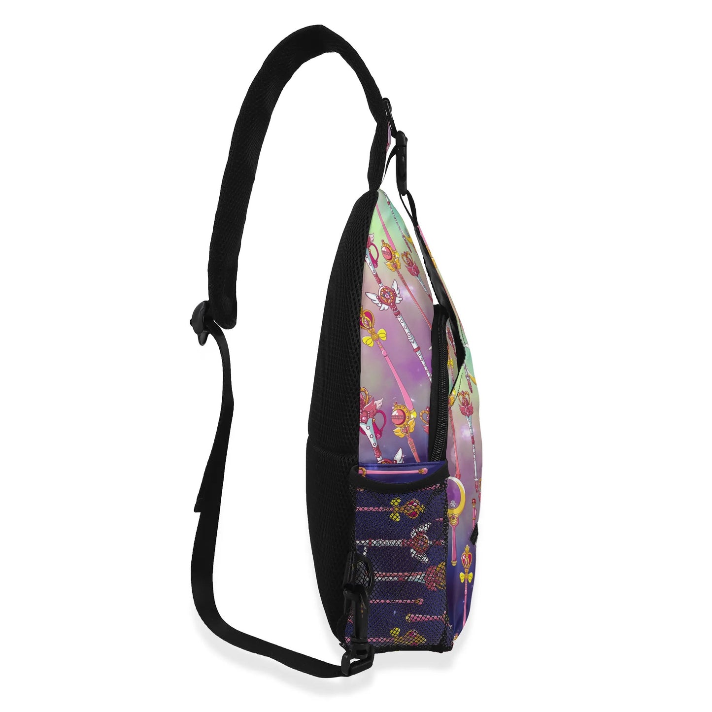 Sailor Moon Inspired Chest Crossbody Bag with Adjustable Strap