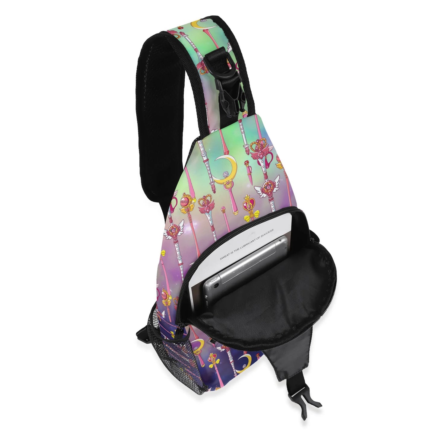 Sailor Moon Inspired Chest Crossbody Bag with Adjustable Strap
