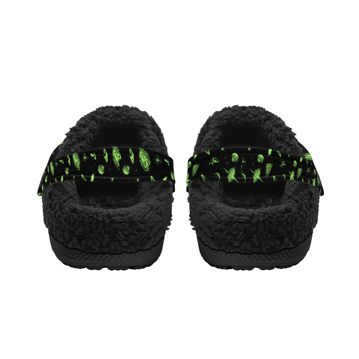 Adults Rick & Morty Black Warm Lined Clog