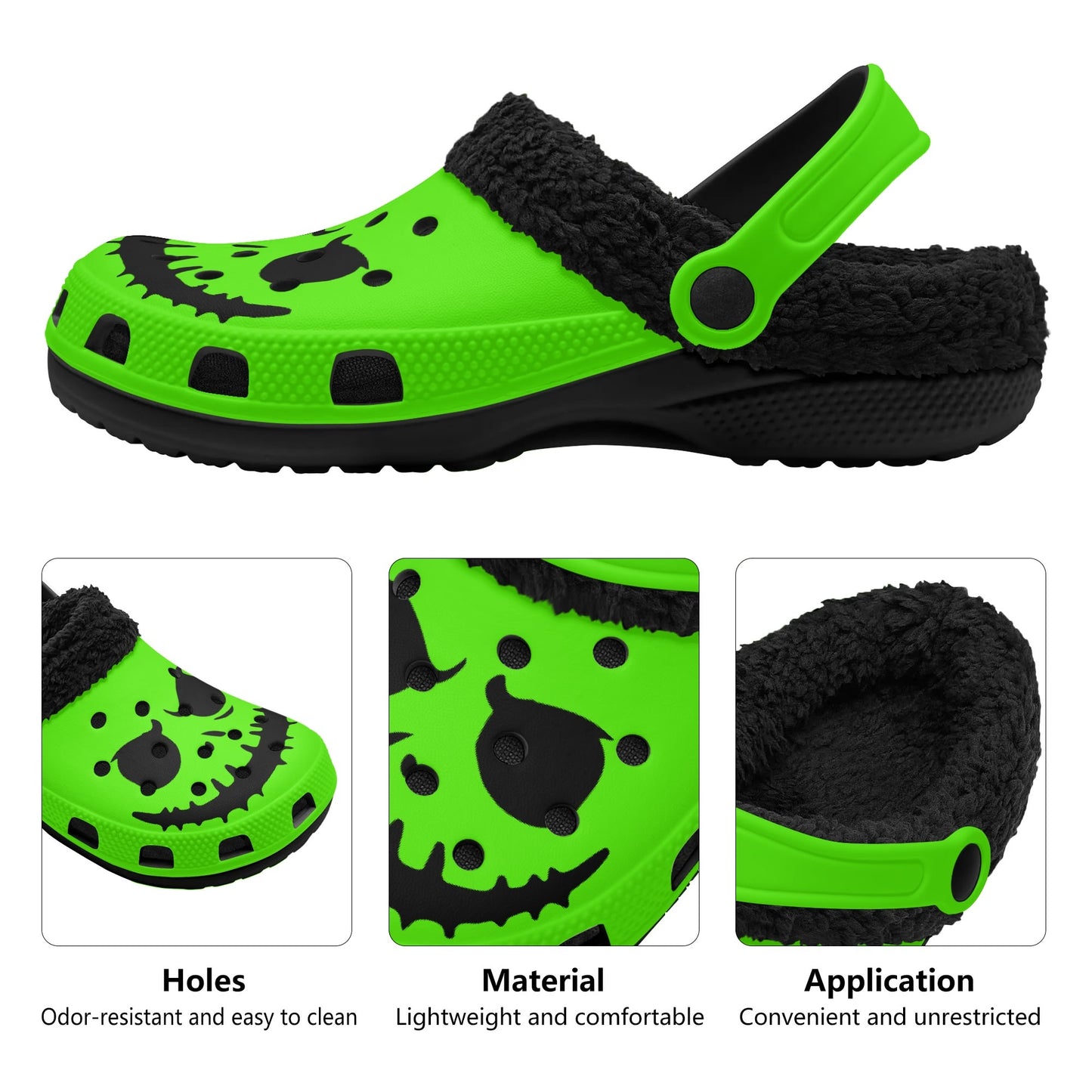 Adults NMBC Jack Black Warm Lined Clog