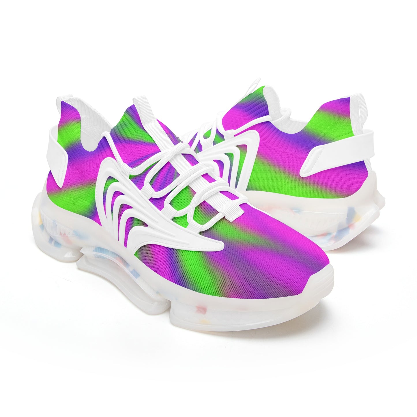 Neon Explosion Unisex Low Top Mesh Sneakers
