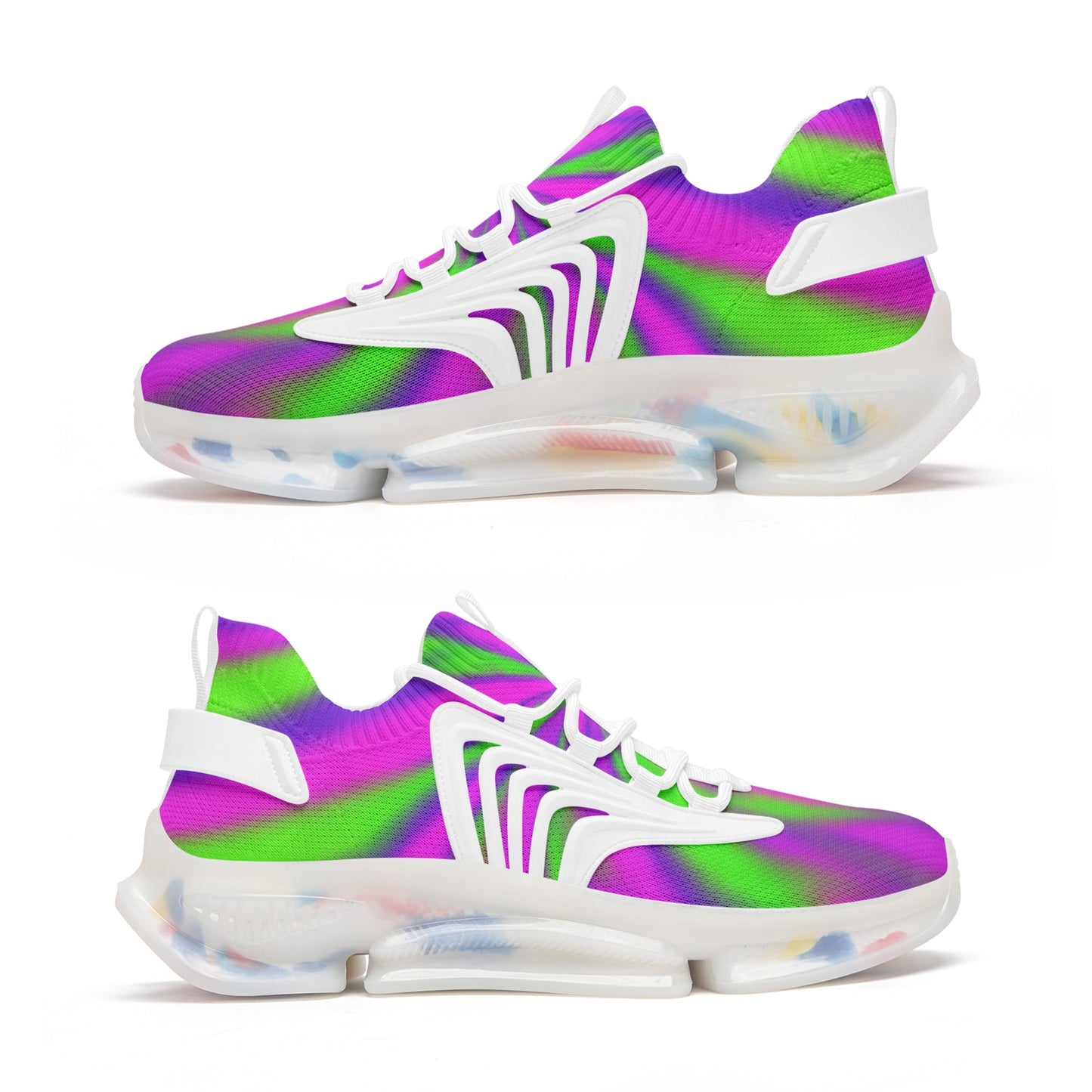 Neon Explosion Unisex Low Top Mesh Sneakers
