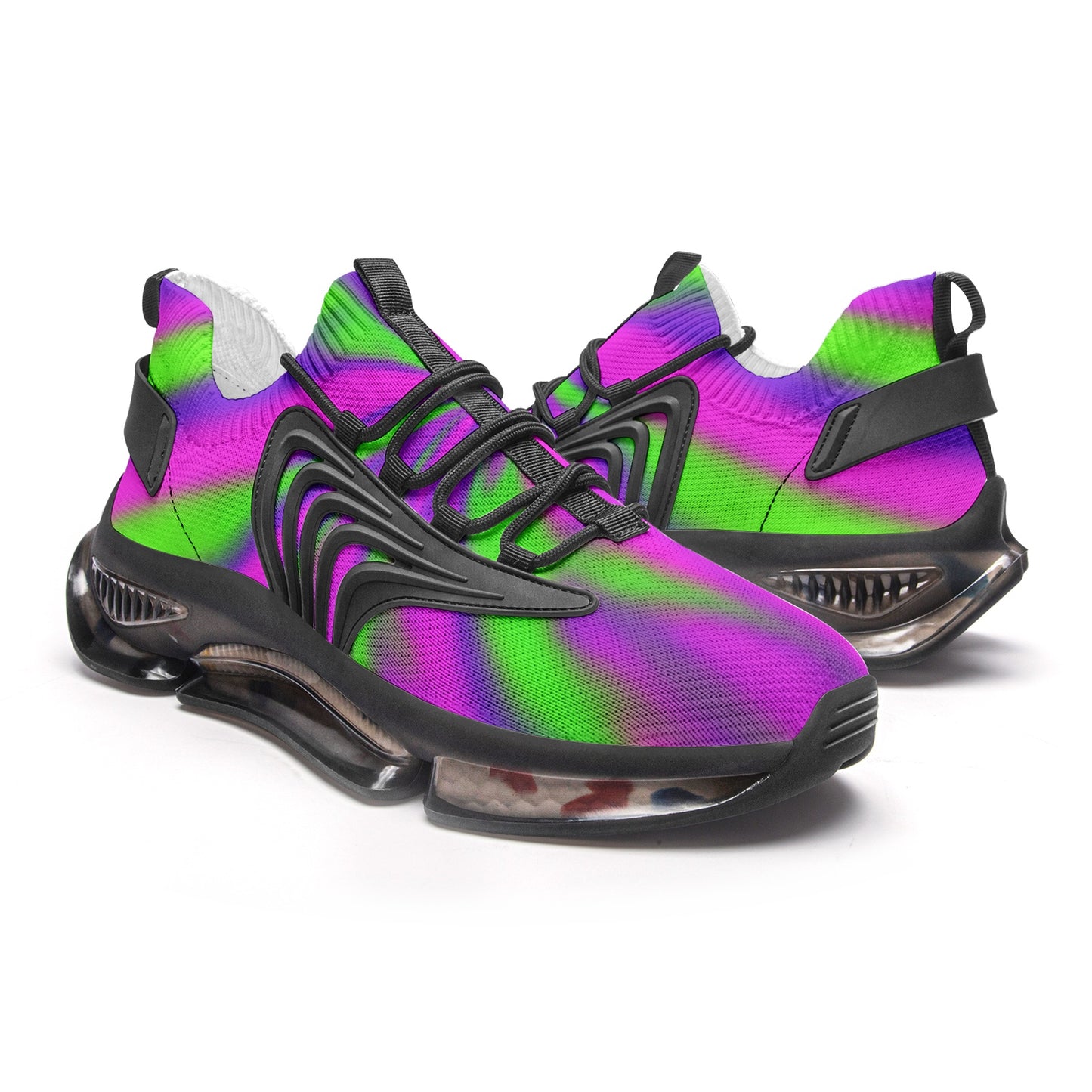 Neon Explosion Unisex Low Top Mesh Sneakers