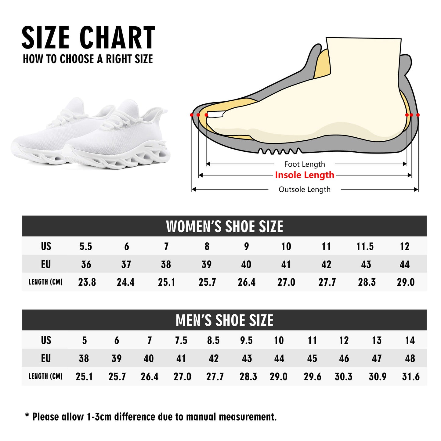 Womens Butterfly Premium M-sole Athletic Sneakers