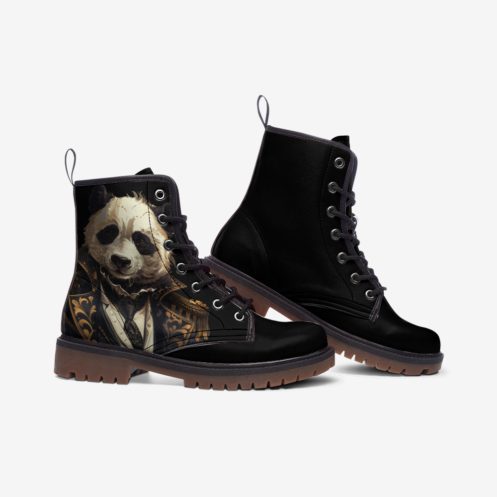 Regal Panda Unisex Casual Leather Lightweight boots Unisex