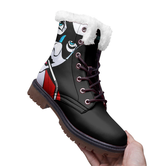 Harley Inspired Unisex Warm Lined Boots