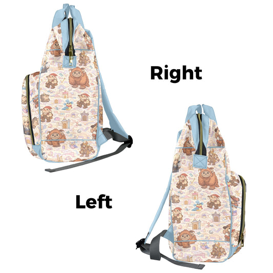 Labyrinth Pastel Multi-Function Diaper Bag-New