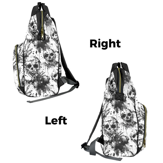 Creepy Zombie Skulls Multi-Function Diaper Bag Backpack
