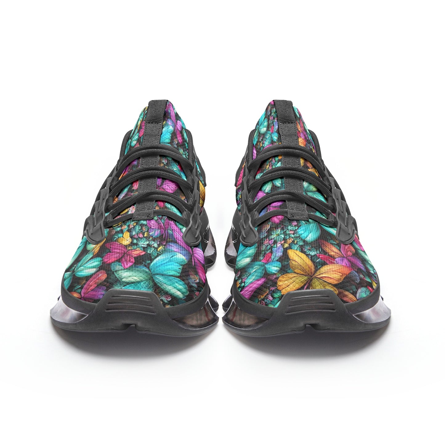 Unisex Butterfly Collage Low Top Mesh Sneakers