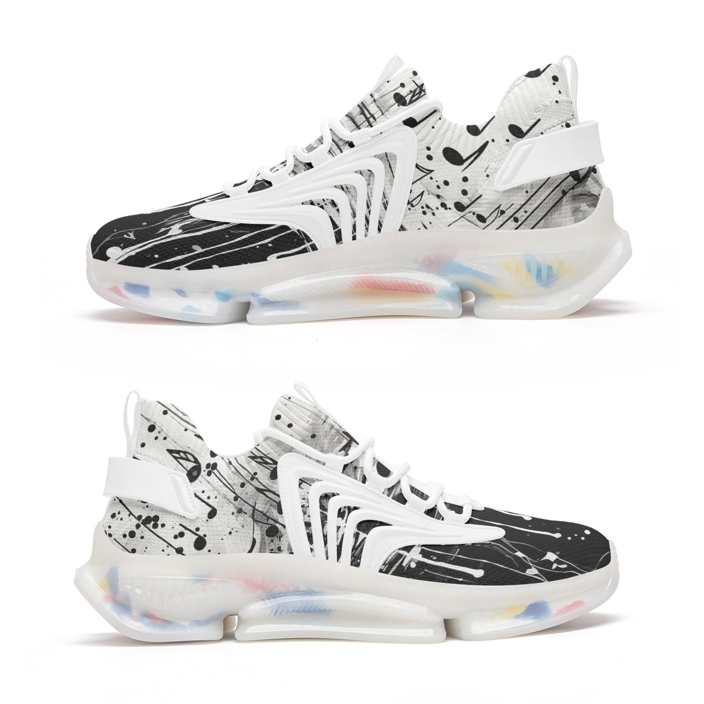 Music Drop Unisex Low Top Mesh Sneakers