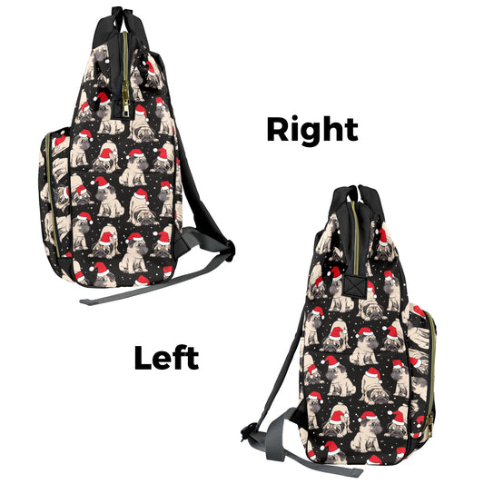 Christmas Puppy Diaper Bag Backpack
