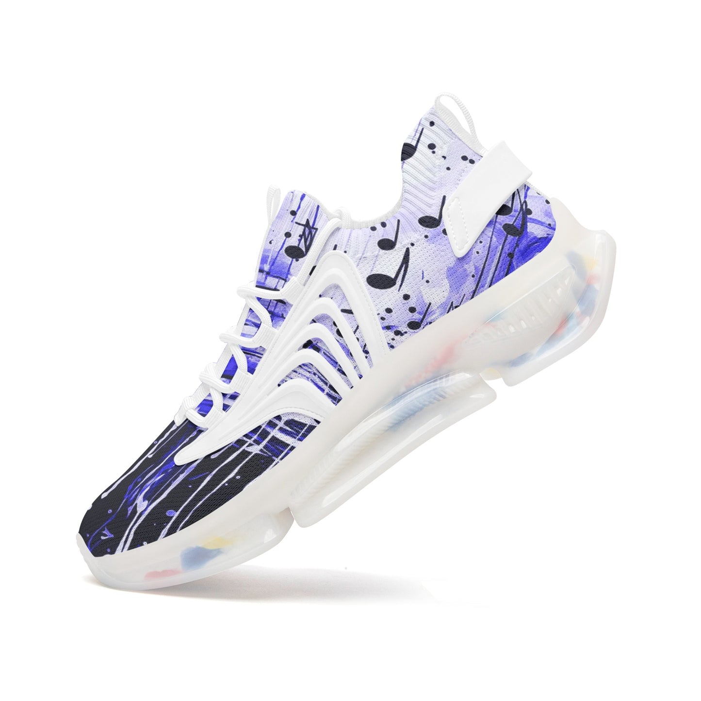 Blue Music Drop Unisex Low Top Mesh Sneakers