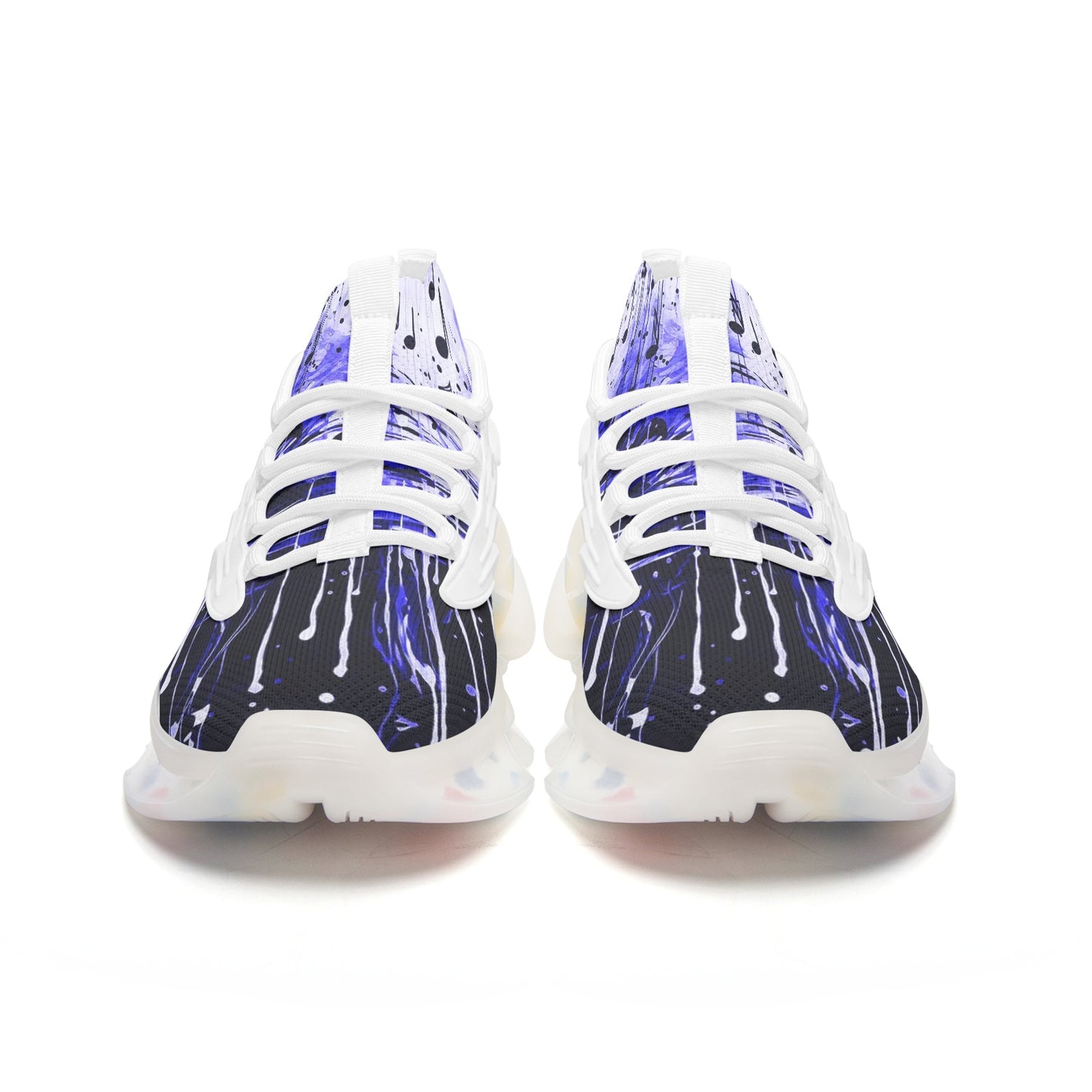 Blue Music Drop Unisex Low Top Mesh Sneakers