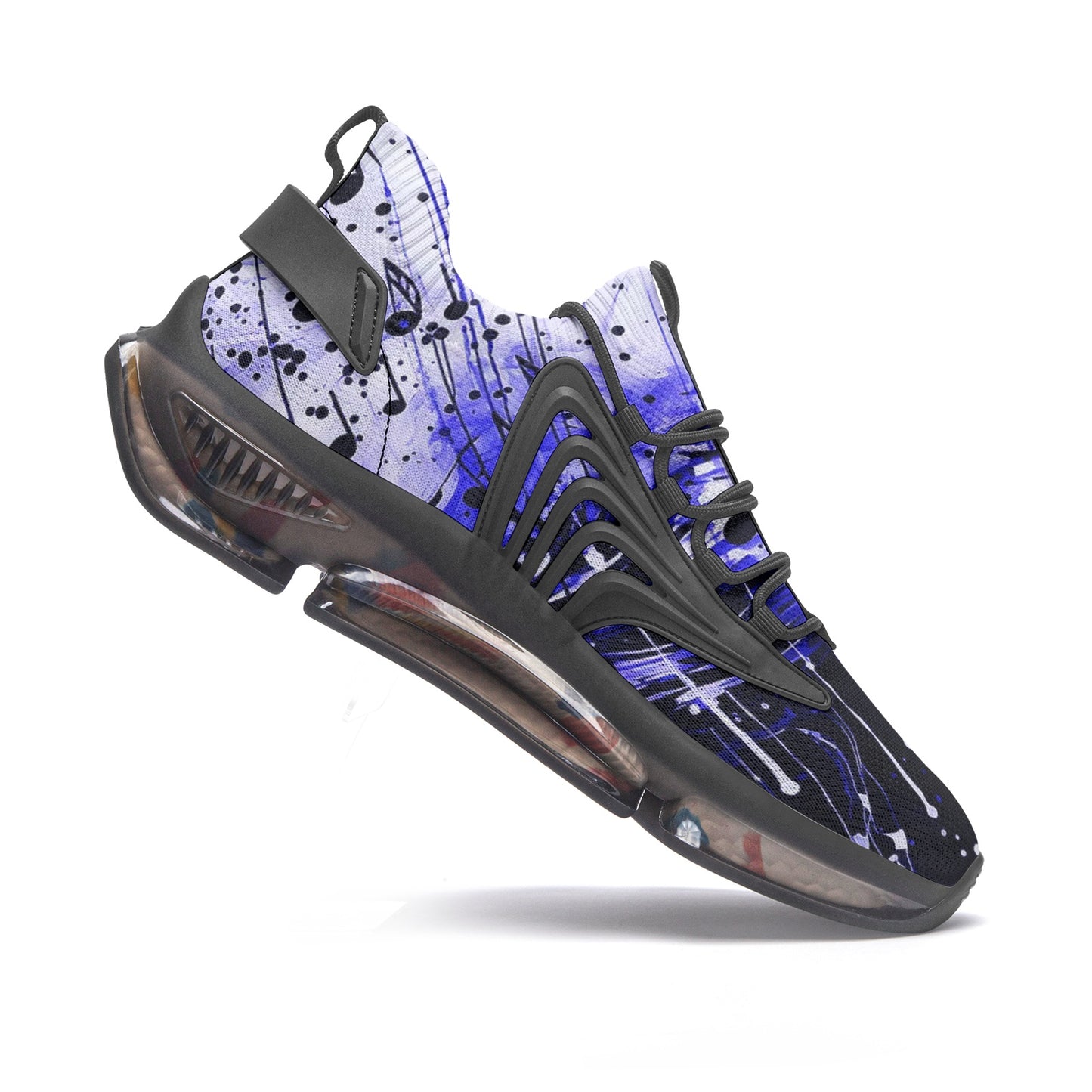 Blue Music Drop Unisex Low Top Mesh Sneakers