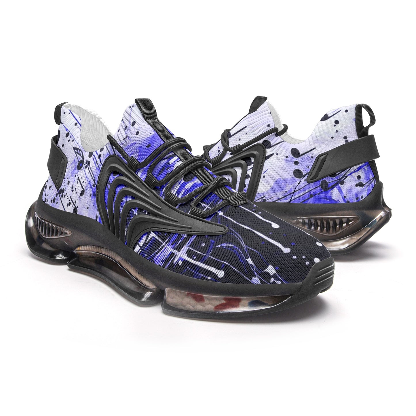 Blue Music Drop Unisex Low Top Mesh Sneakers