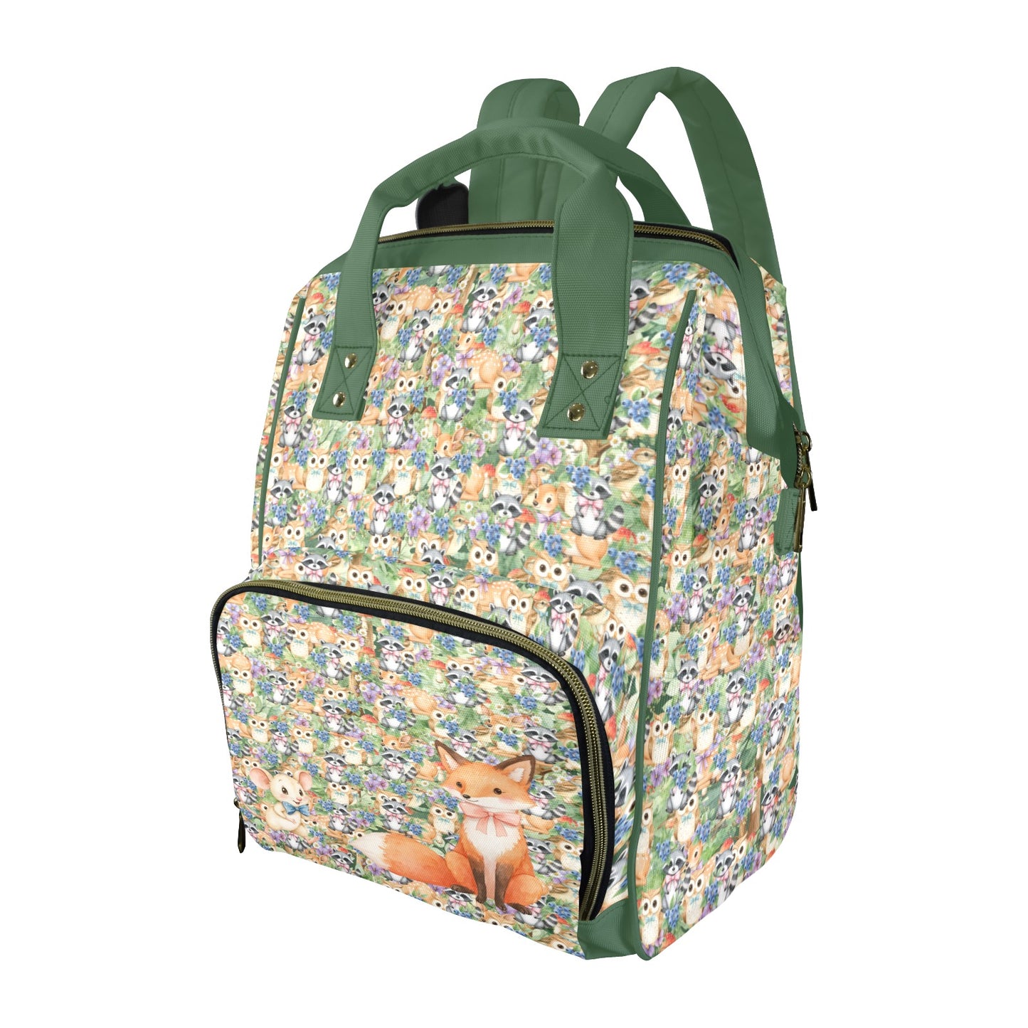 Forest Animals Multi-Function Diaper Bag