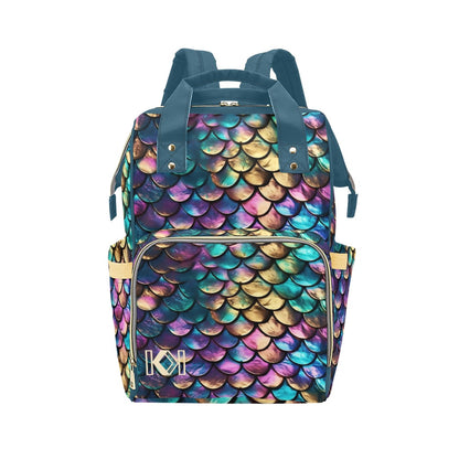 Mermaid Scale Multi-Function Diaper Bag Backpack