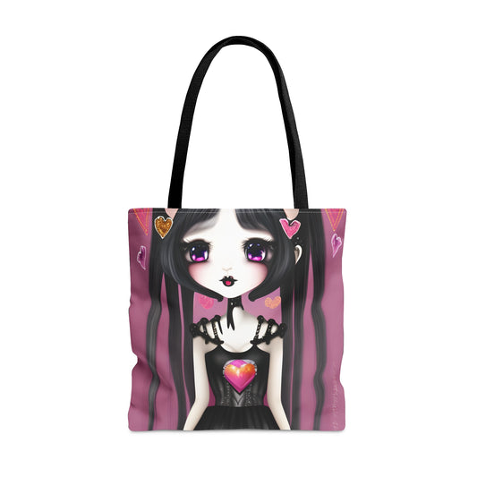 Gothic Valentine Girl Tote Bag