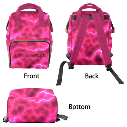 Pink Lightnight Diaper Bag Backpack