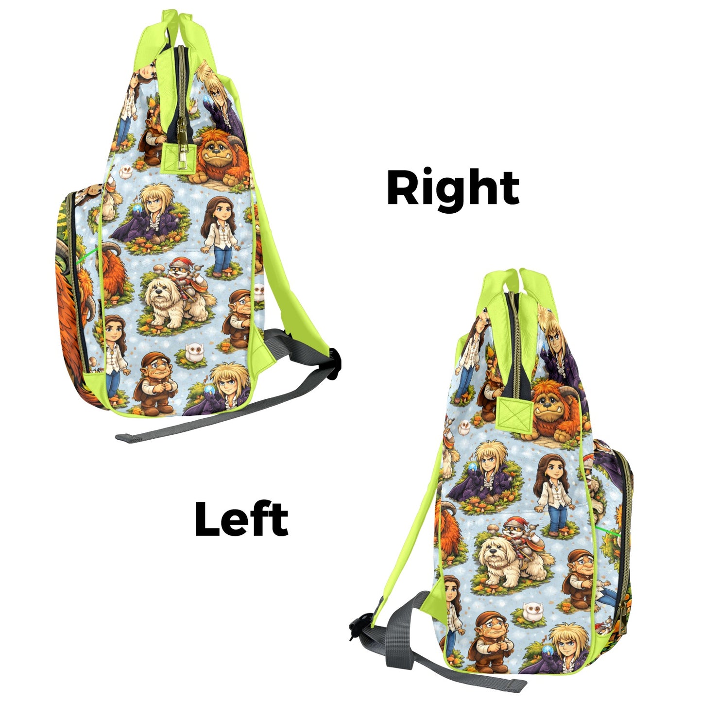 Labyrinth Lime Multi-Function Diaper Bag-New