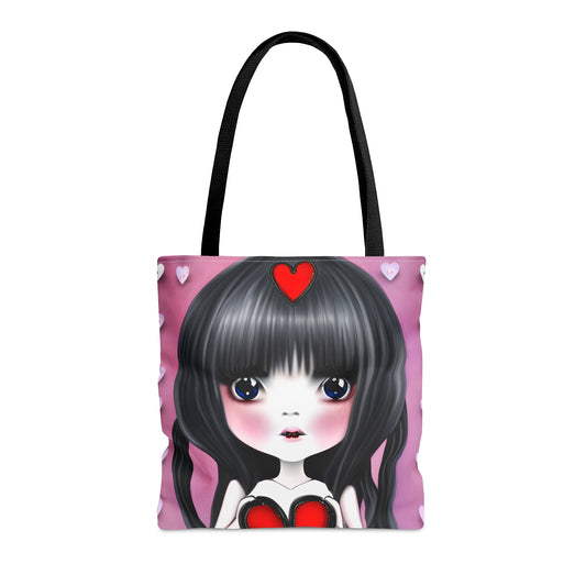 Gothic Sweetheart Kawaii Girl Anime Graphic Tote Bag