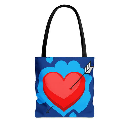 Heart with Arrow Valentine Tote Bag