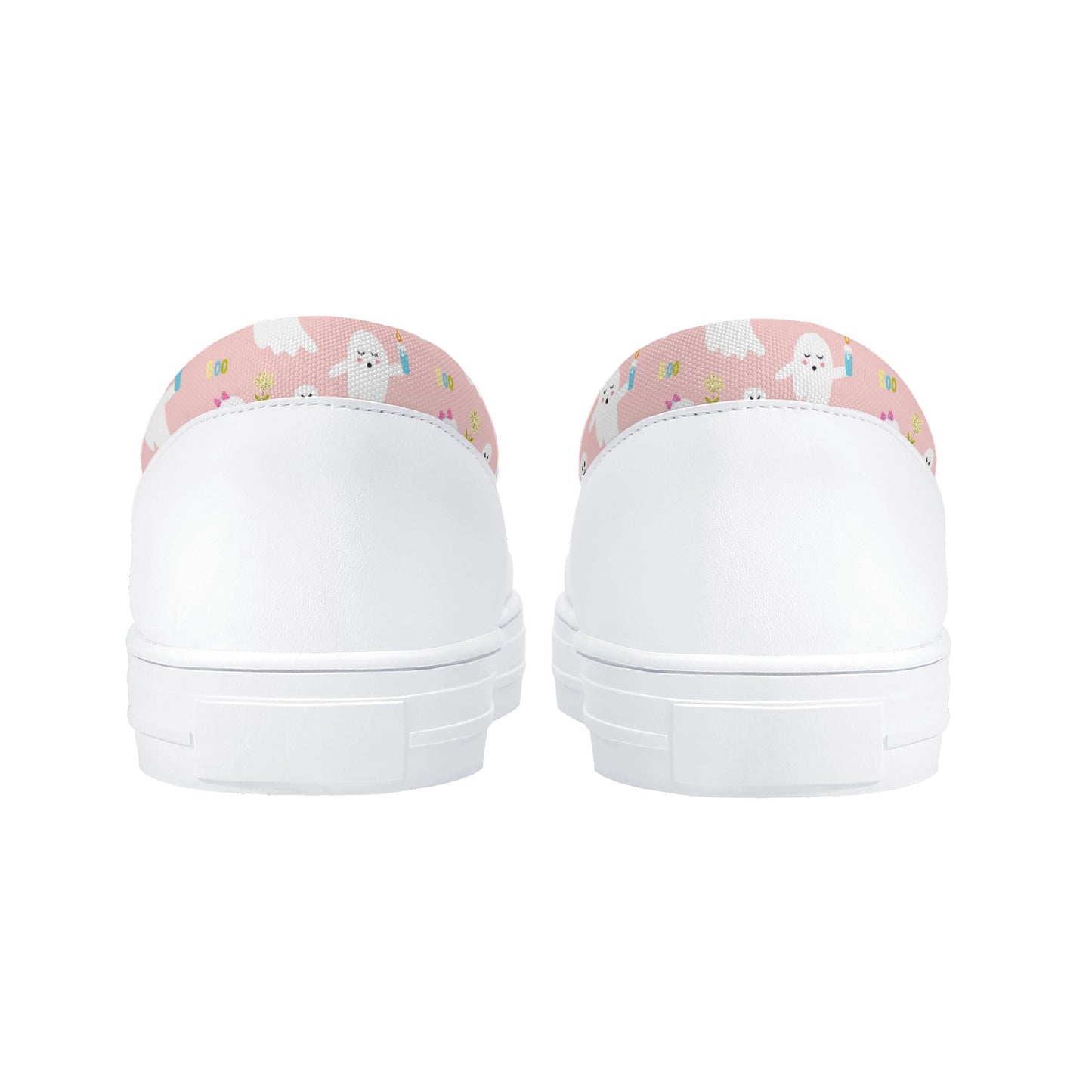 Pink Ghosts Sweet Halloween Slip On Shoes