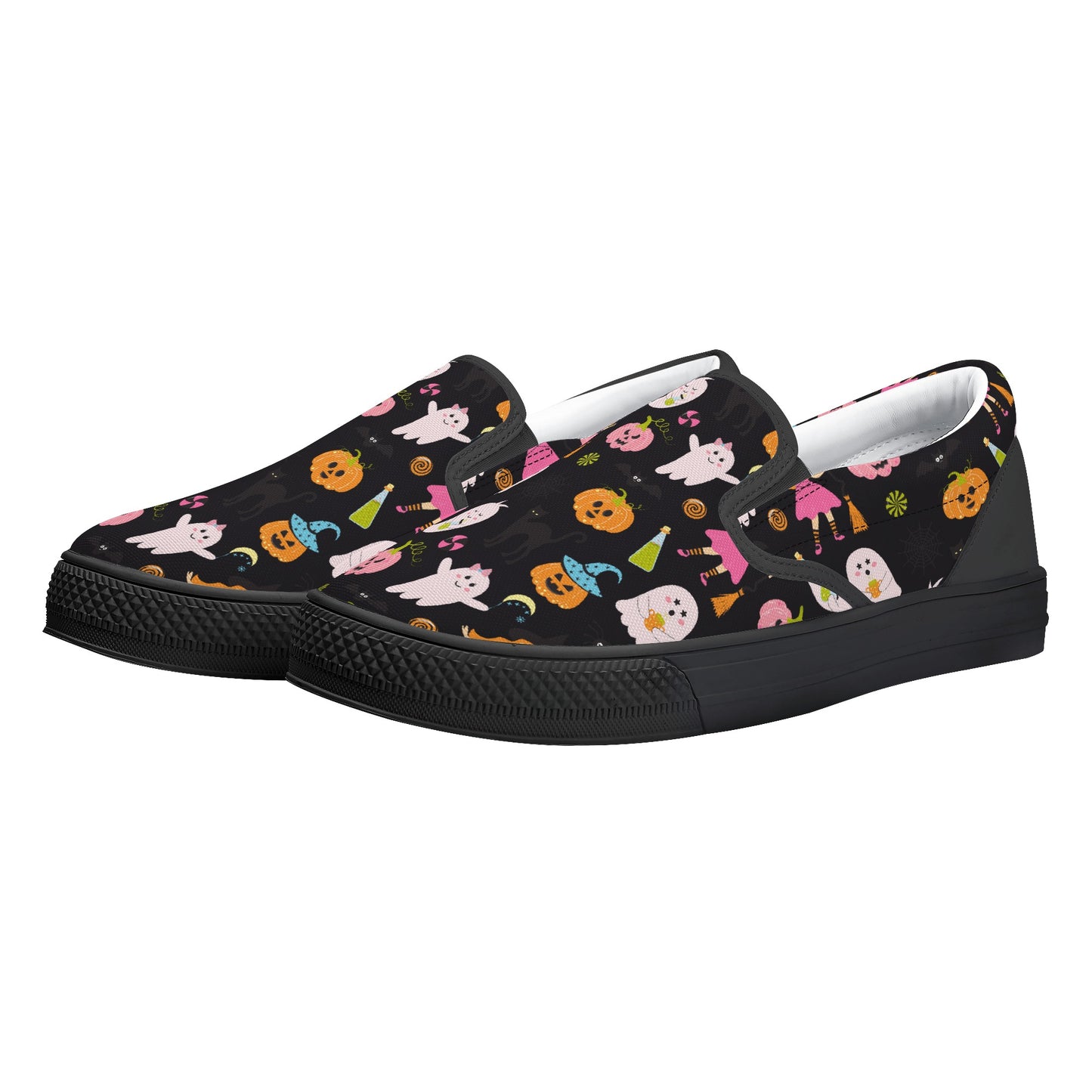 Party Ghosts Pumpkins Halloween Slip On Shoes