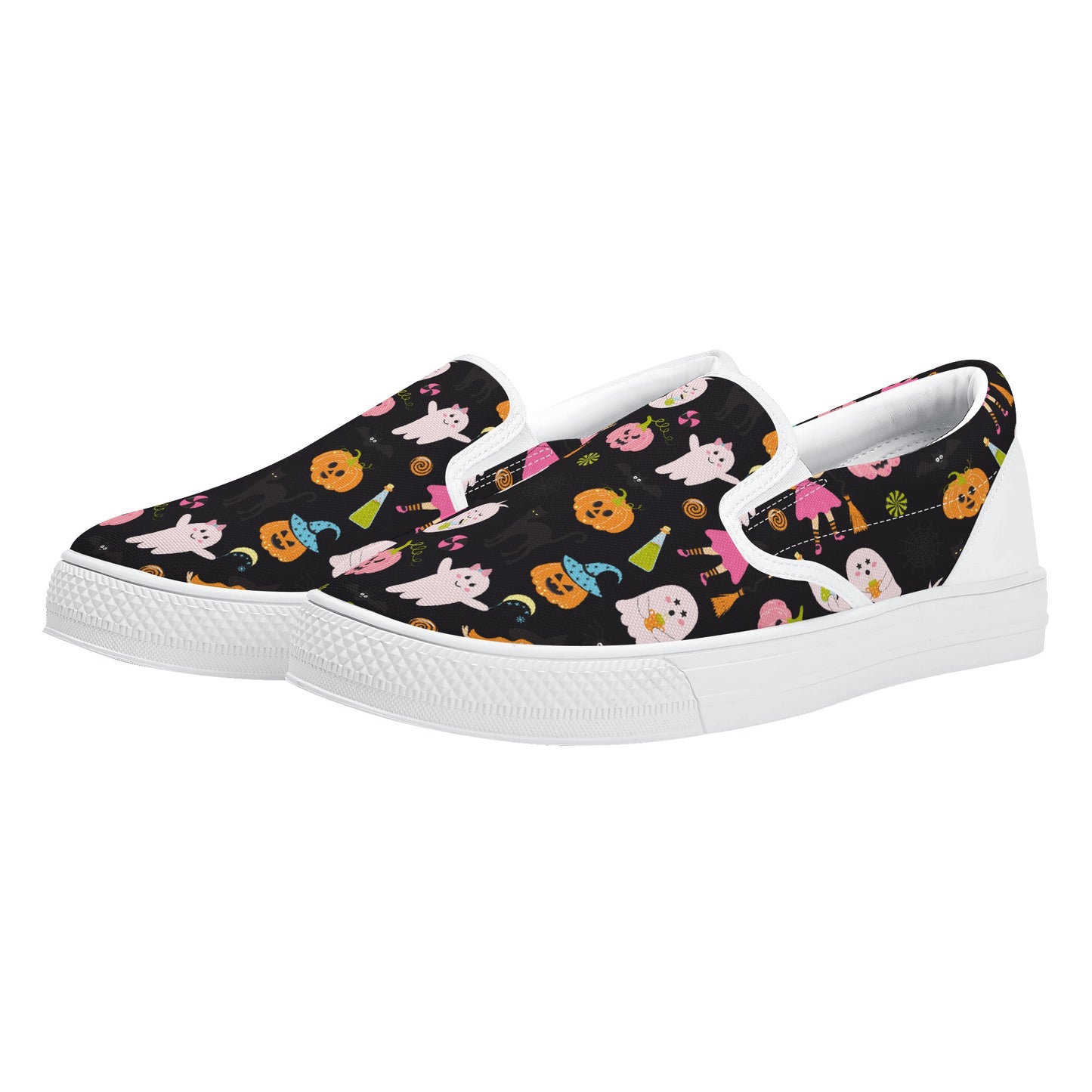 Party Ghosts Pumpkins Halloween Slip On Shoes