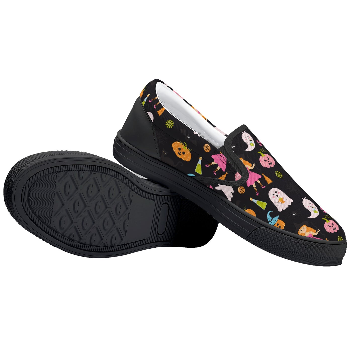 Party Ghosts Pumpkins Halloween Slip On Shoes