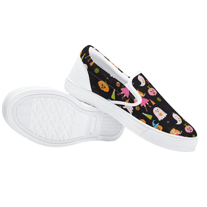 Party Ghosts Pumpkins Halloween Slip On Shoes