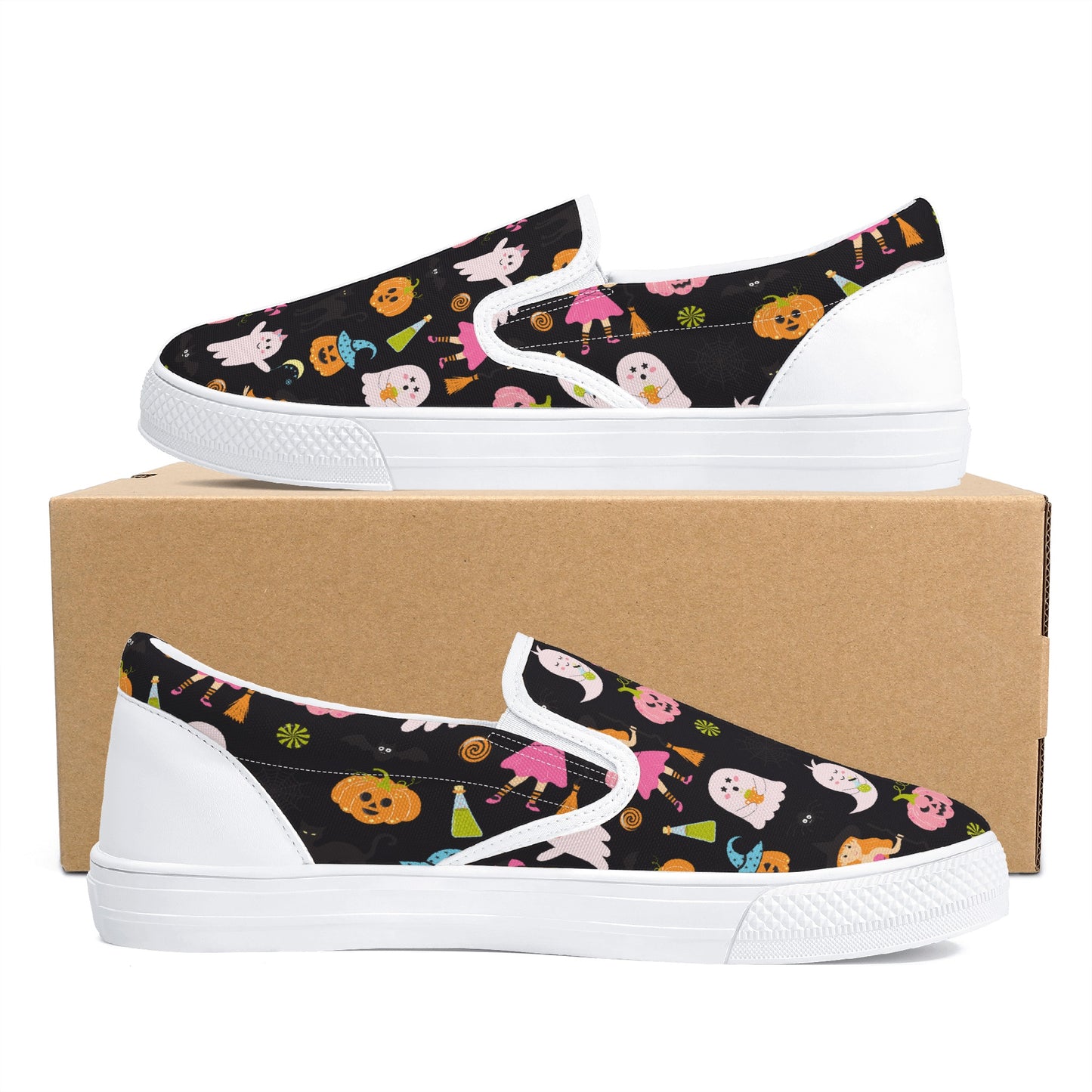 Party Ghosts Pumpkins Halloween Slip On Shoes