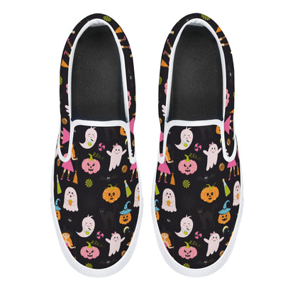 Party Ghosts Pumpkins Halloween Slip On Shoes