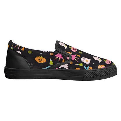 Party Ghosts Pumpkins Halloween Slip On Shoes