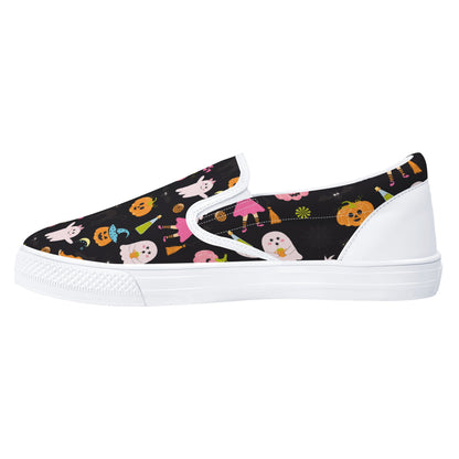 Party Ghosts Pumpkins Halloween Slip On Shoes