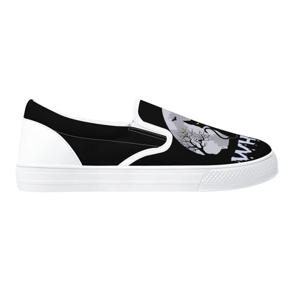 Murder Kitty Moon Gothic Halloween Slip On Shoes