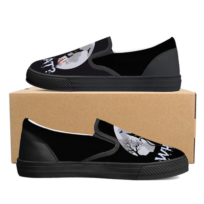 Murder Kitty Moon Gothic Halloween Slip On Shoes