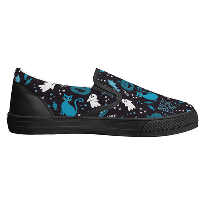 Black and Blue Halloween Party Slip On Shoes