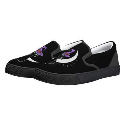 Black Cat Moon Halloween Slip On Shoes