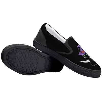 Black Cat Moon Halloween Slip On Shoes