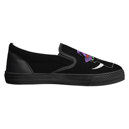 Black Cat Moon Halloween Slip On Shoes