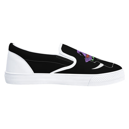 Black Cat Moon Halloween Slip On Shoes