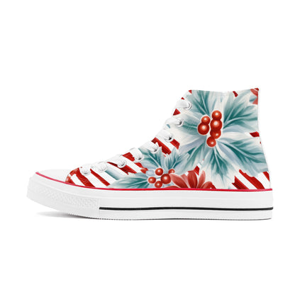 Womens Classic Holly Striped High Top Canvas Shoes