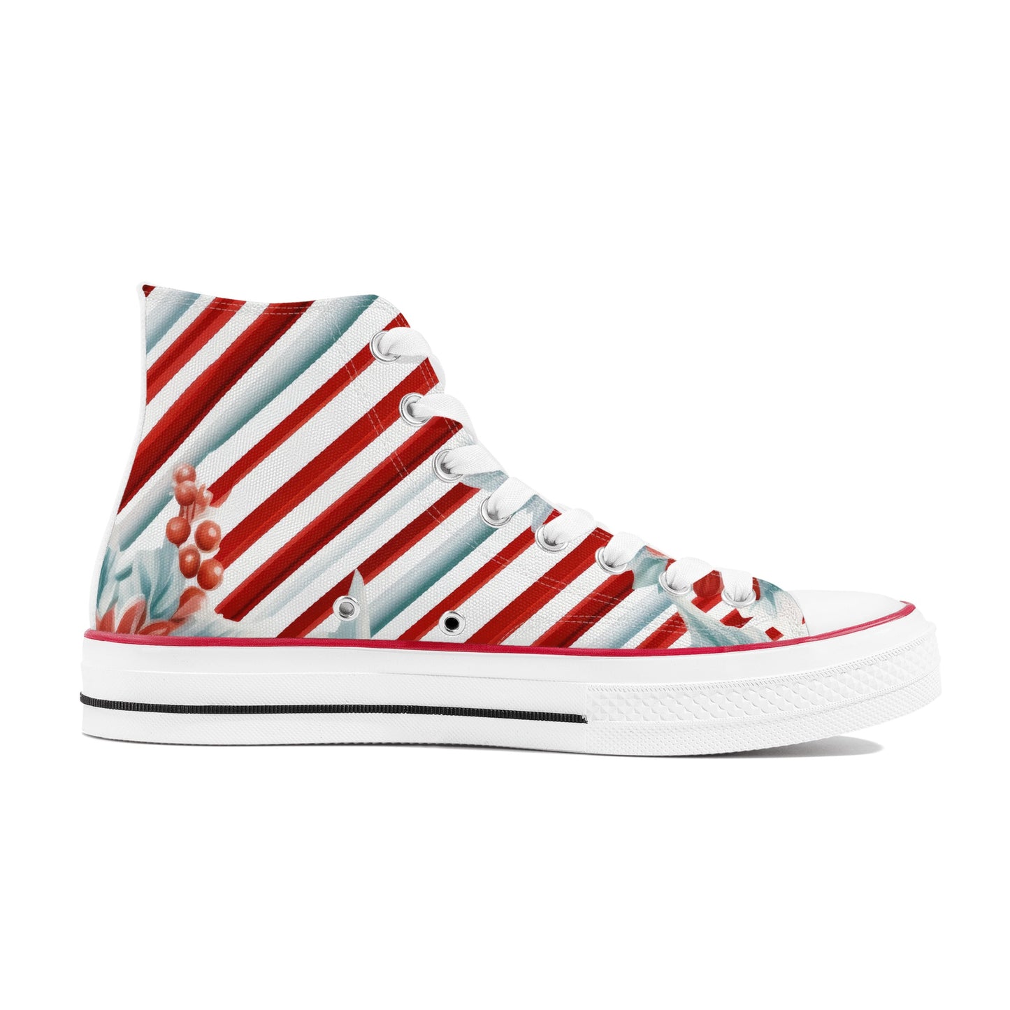 Womens Classic Holly Striped High Top Canvas Shoes