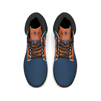 Mens Edmonton Oilers Inspired All Season Leather Boots