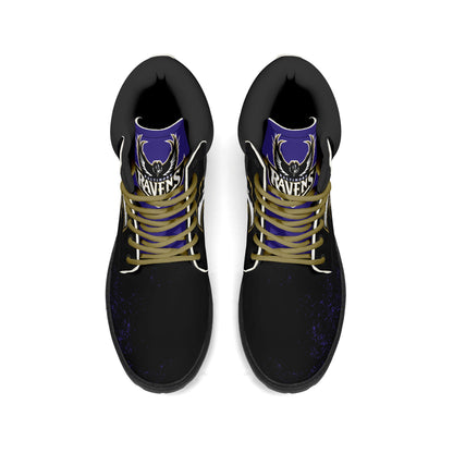 Baltimore Ravens Inspired Leather All Season Boots