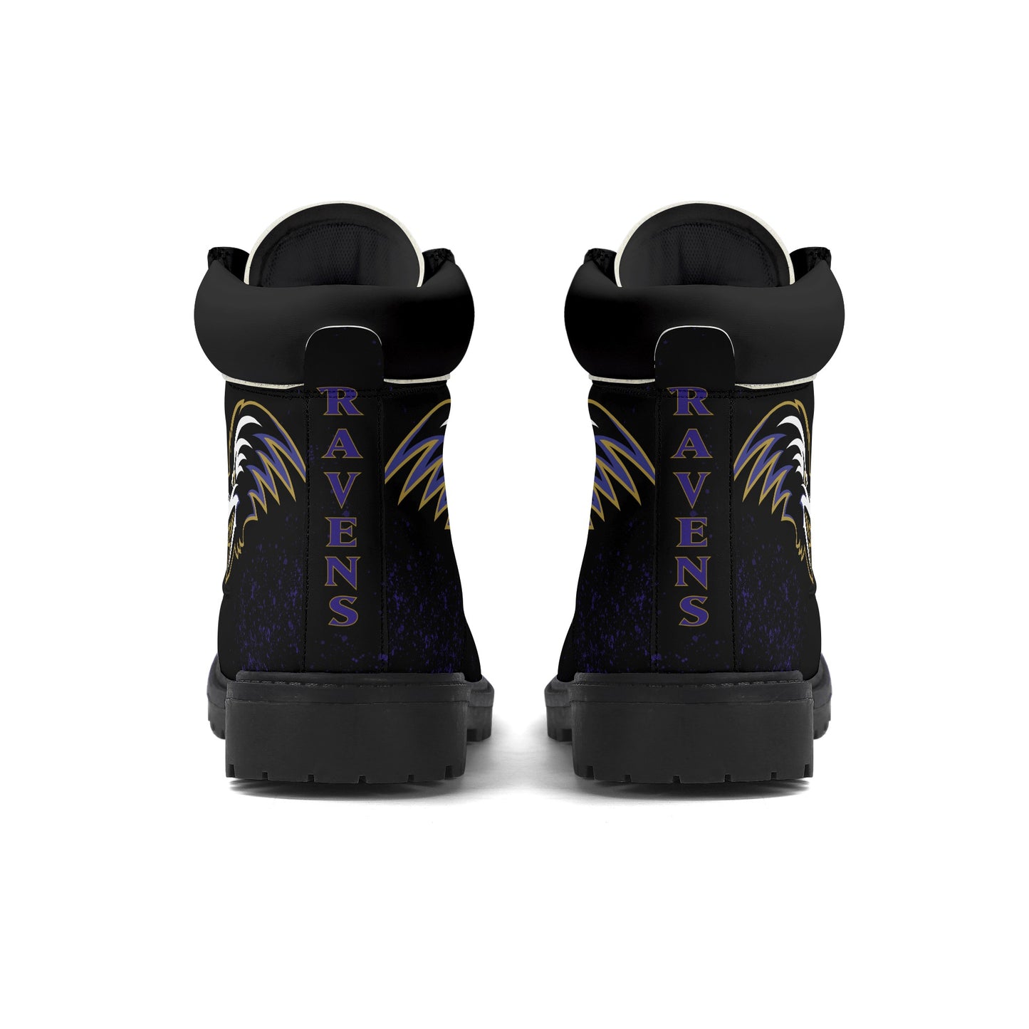 Baltimore Ravens Inspired Leather All Season Boots