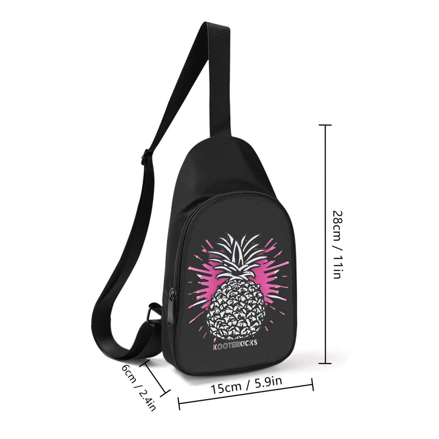Pineapple Splat Chest Bag