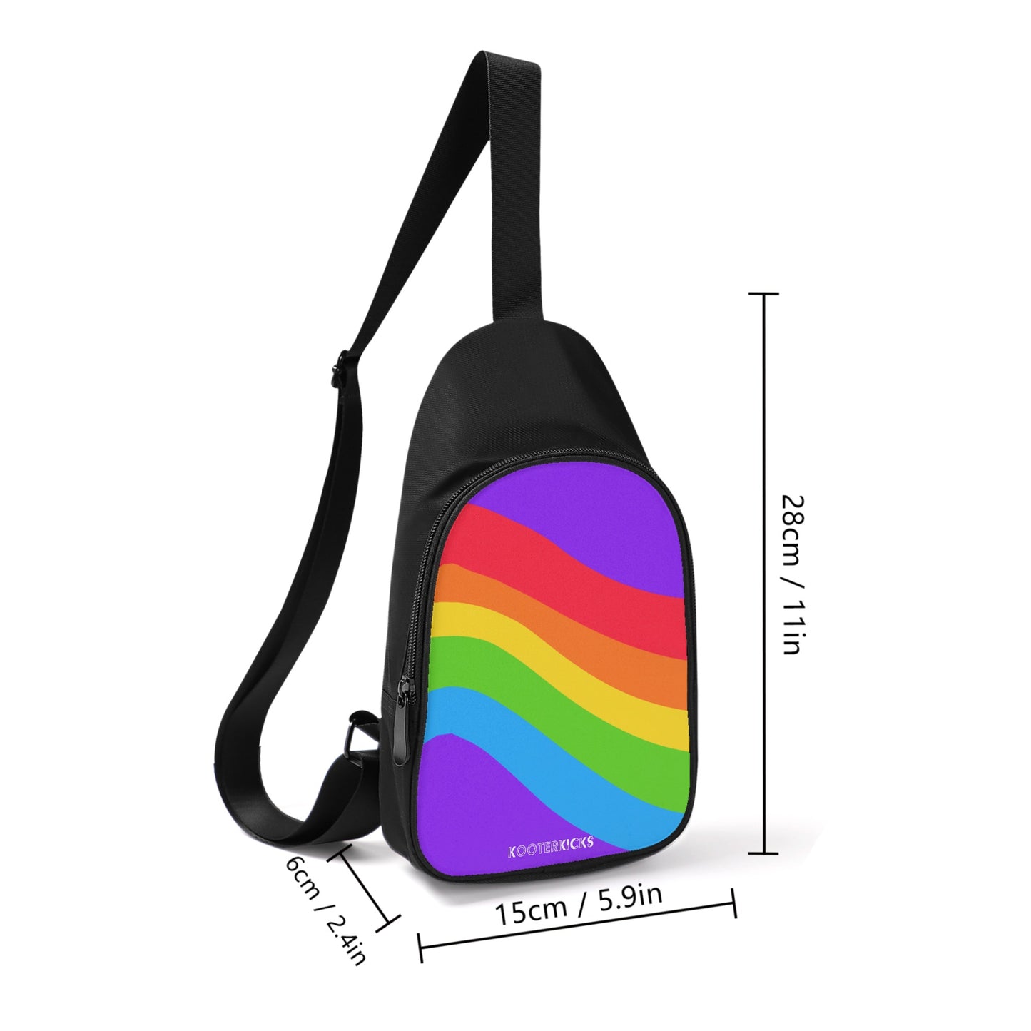 Rainbow Swirl Chest Bag