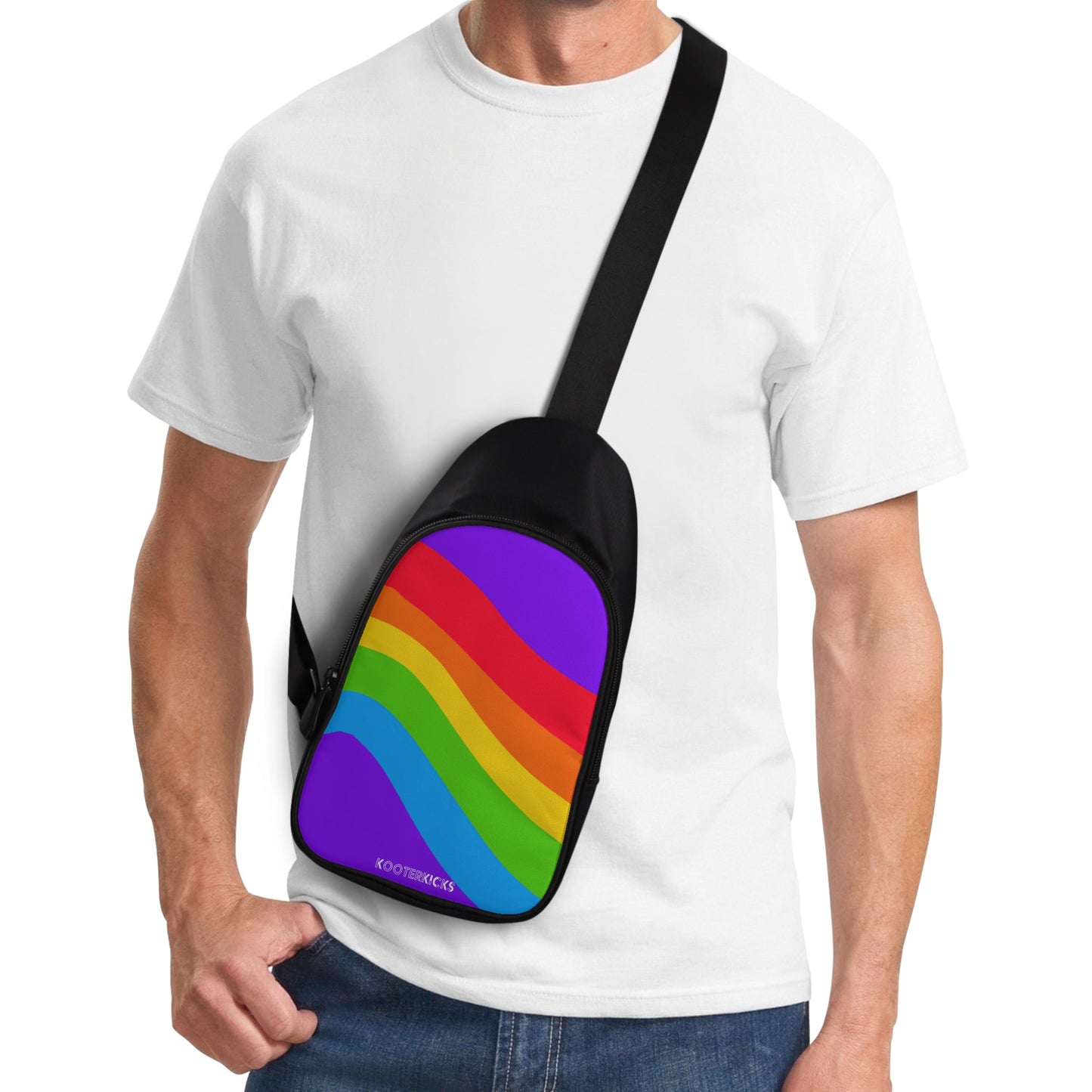 Rainbow Swirl Chest Bag